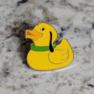 Disney Rubber Duck Brooch in Yellow and Green